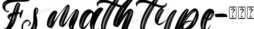 Fs math type字体转换